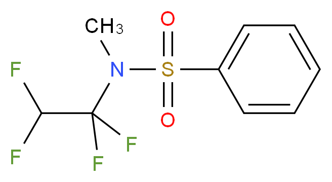 N-methyl-N-(1,1,2,2-tetrafluoroethyl)benzenesulfonamide_分子结构_CAS_31375-11-8