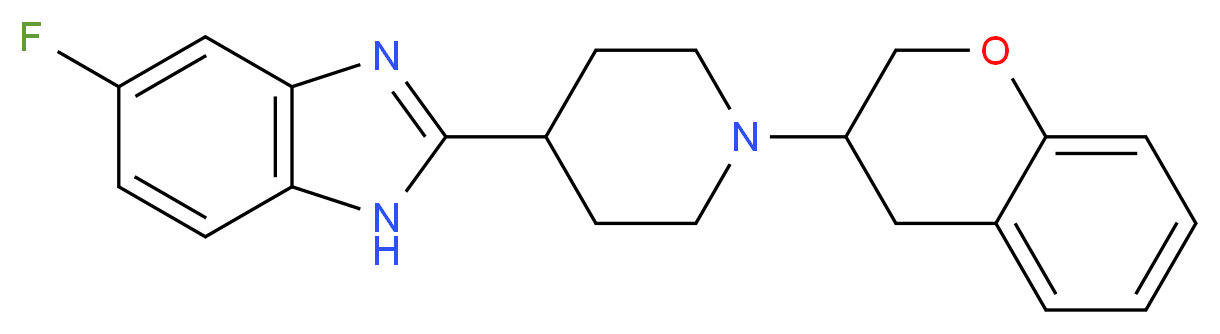 2-[1-(3,4-dihydro-2H-chromen-3-yl)-4-piperidinyl]-5-fluoro-1H-benzimidazole_分子结构_CAS_)