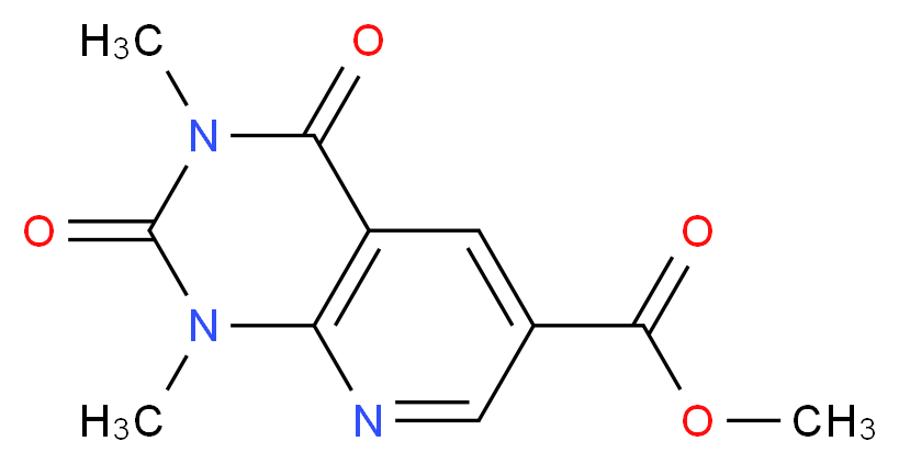 methyl 1,3-dimethyl-2,4-dioxo-1,2,3,4-tetrahydropyrido[2,3-d]pyrimidine-6-carboxylate_分子结构_CAS_120788-68-3)