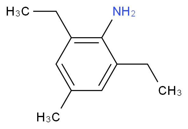 2,6-Diethyl-4-Methylaniline_分子结构_CAS_24544-08-9)