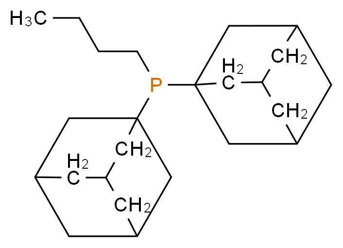 bis(adamantan-1-yl)(butyl)phosphane_分子结构_CAS_321921-71-5