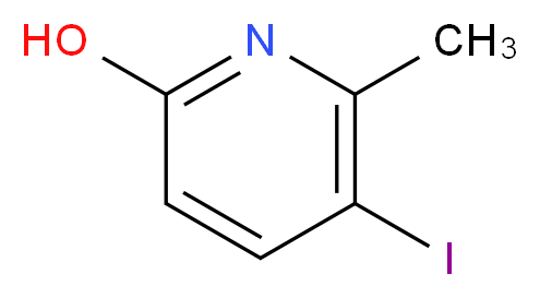 5-iodo-6-methylpyridin-2-ol_分子结构_CAS_)