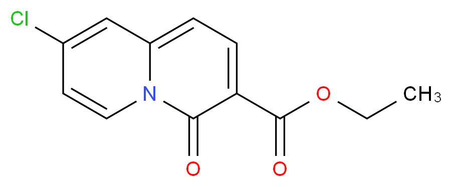 Ethyl 8-Chloro-4-oxo-4H-quinolizine-3-carboxlate_分子结构_CAS_139161-20-9)