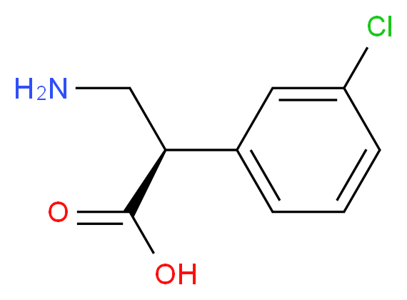 (R)-3-(3-Chlorophenyl)-beta-alanine_分子结构_CAS_262429-49-2)