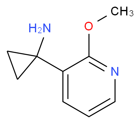 1-(2-methoxypyridin-3-yl)cyclopropanamine_分子结构_CAS_1060807-00-2)