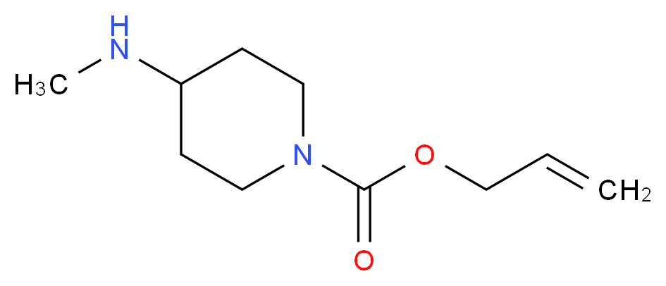 4-METHYLAMINO-PIPERIDINE-1-CARBOXYLIC ACID ALLYL ESTER_分子结构_CAS_686320-62-7)
