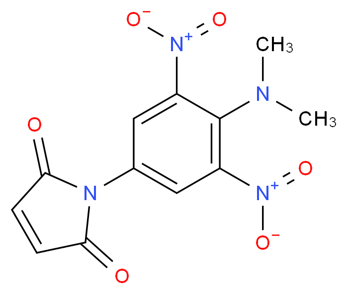 N-(4-DIMETHYLAMINO-3,5-DINITROPHENYL)-MALEIMIDE_分子结构_CAS_3475-74-9)