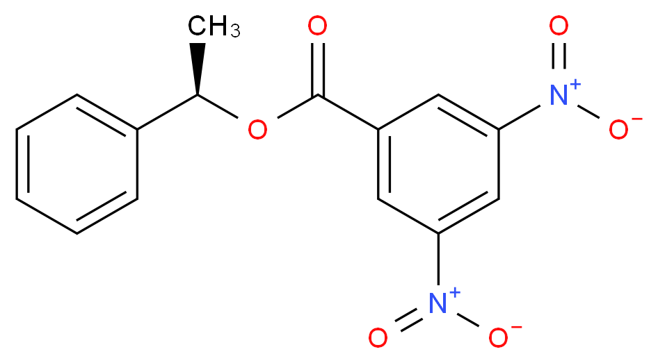 (R)-(-)-1-苯基乙基3,5-二硝基苯甲酸_分子结构_CAS_3205-33-2)