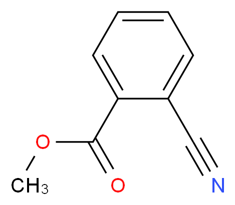 METHYL-2-CYANO BENZOATE_分子结构_CAS_6587-24-2)