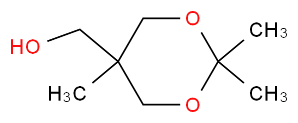 (2,2,5-trimethyl-1,3-dioxan-5-yl)methanol_分子结构_CAS_3663-46-5