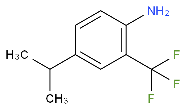 4-Isopropyl-2-(trifluoromethyl)aniline_分子结构_CAS_87617-29-6)