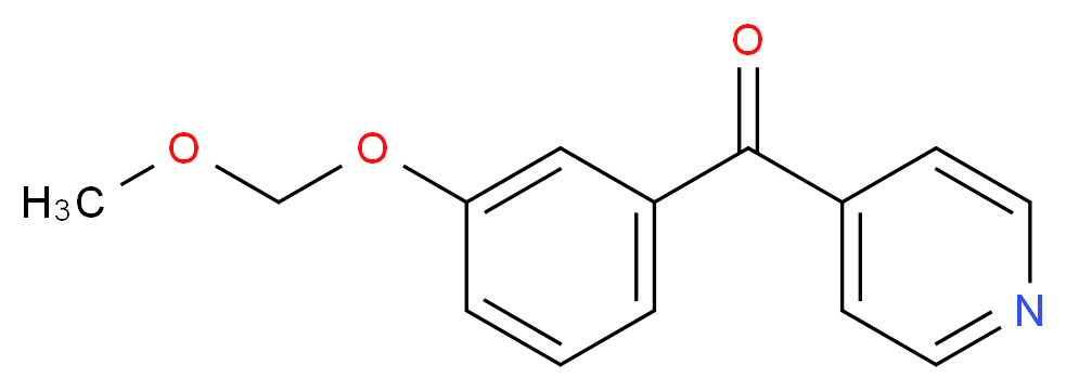 4-[3-(methoxymethoxy)benzoyl]pyridine_分子结构_CAS_938458-57-2