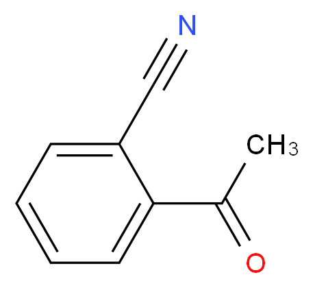 2-Acetylbenzonitrile_分子结构_CAS_91054-33-0)