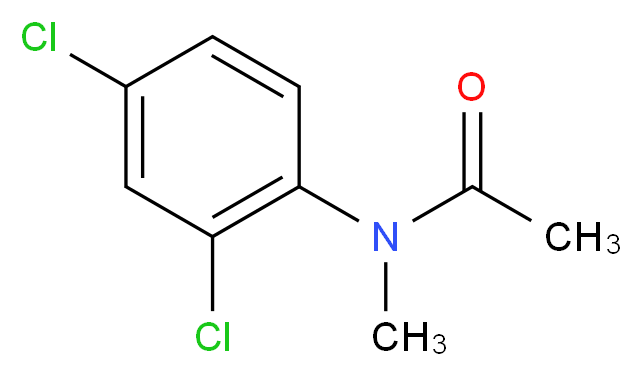 N-(2,4-dichlorophenyl)-N-methylacetamide_分子结构_CAS_93646-27-6