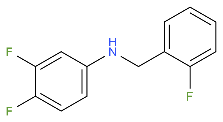 3,4-Difluoro-N-(2-fluorobenzyl)aniline_分子结构_CAS_1019547-45-5)