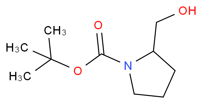 2-Hydroxymethylpyrrolidine-1-carboxylic acid tert butyl ester_分子结构_CAS_69610-40-8)