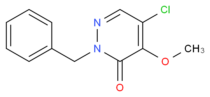 2-Benzyl-5-chloro-4-methoxy-2H-pyridazin-3-one_分子结构_CAS_77541-65-2)