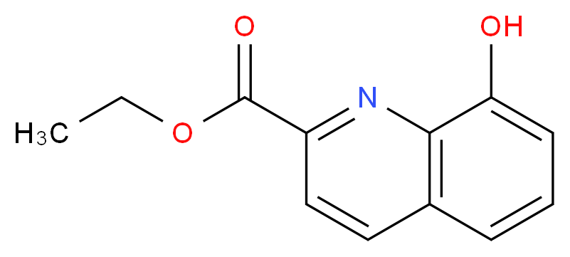 Ethyl 8-hydroxyquinoline-2-carboxylate_分子结构_CAS_138085-04-8)