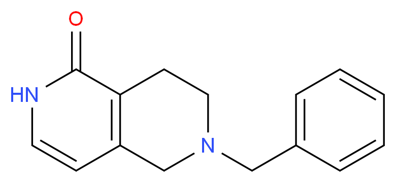 6-benzyl-1,2,5,6,7,8-hexahydro-2,6-naphthyridin-1-one_分子结构_CAS_601514-62-9
