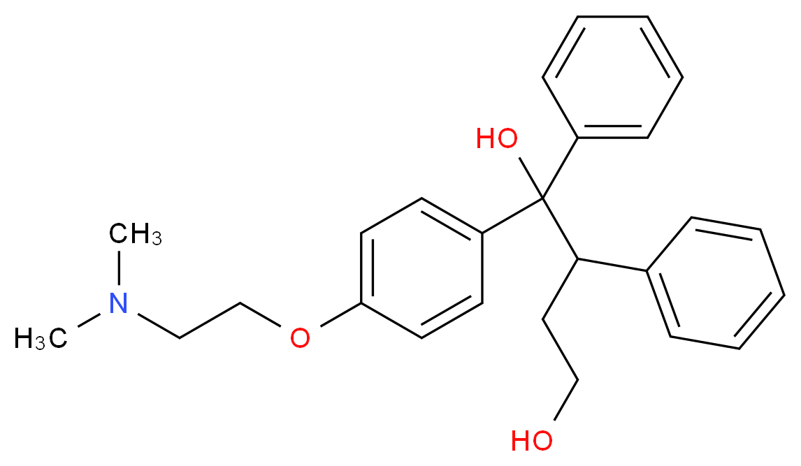 1-(4-(2-(Dimethylamino)ethoxy)phenyl)-1,2-diphenylbutane-1,4-diol_分子结构_CAS_141854-25-3)