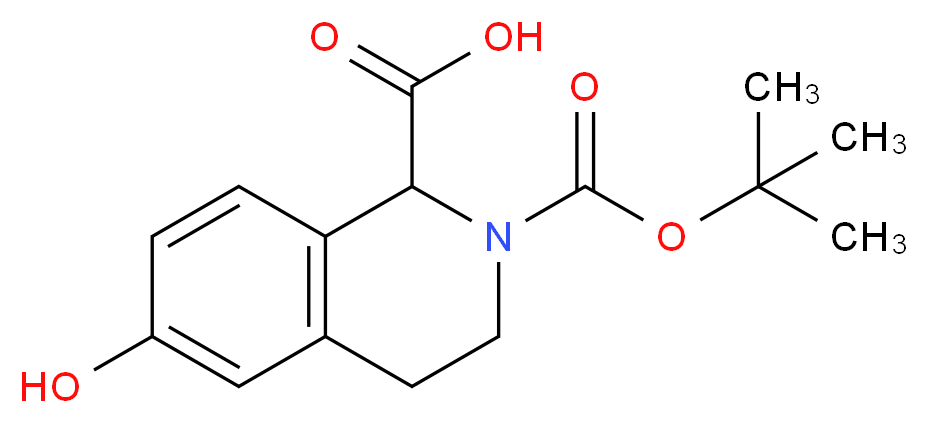 2-BOC-6-HYDROXY-1,2,3,4-TETRAHYDRO-ISOQUINOLINE-1-CARBOXYLIC ACID_分子结构_CAS_362492-00-0)