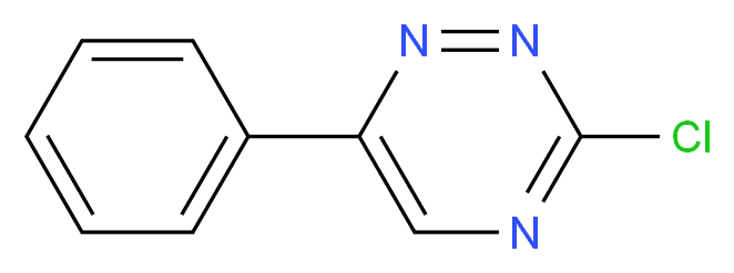 3-chloro-6-phenyl-1,2,4-triazine_分子结构_CAS_73214-24-1)