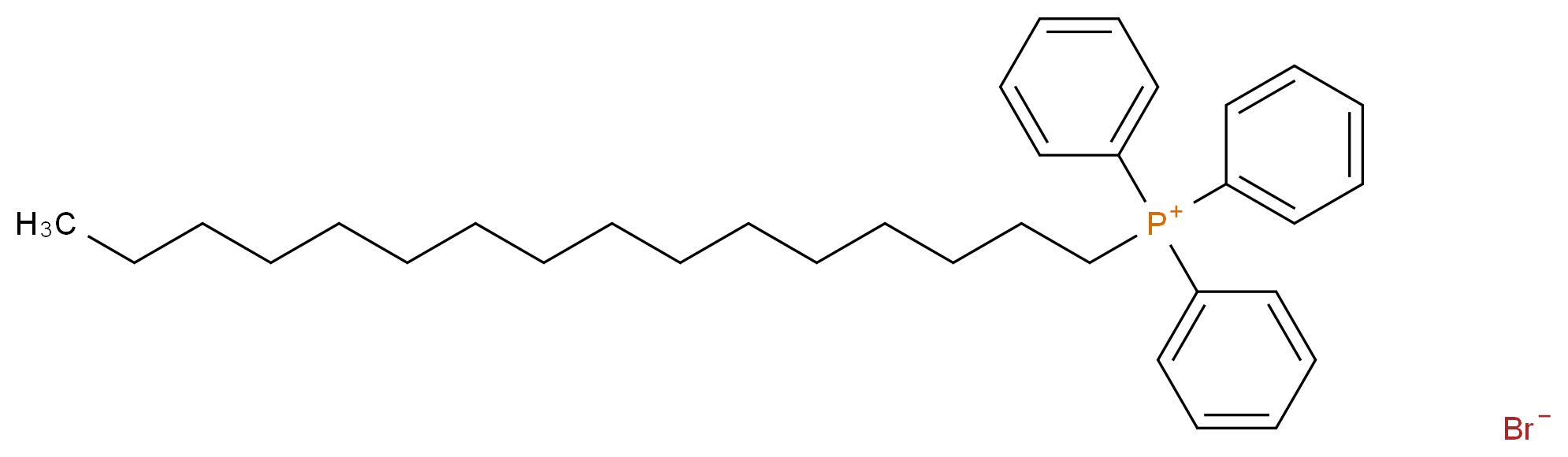 hexadecyltriphenylphosphanium bromide_分子结构_CAS_14866-43-4