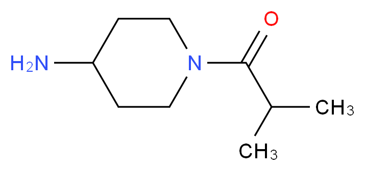 1-(4-aminopiperidin-1-yl)-2-methylpropan-1-one_分子结构_CAS_172478-05-6