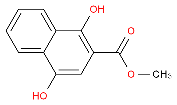methyl 1,4-dihydroxynaphthalene-2-carboxylate_分子结构_CAS_77060-74-3