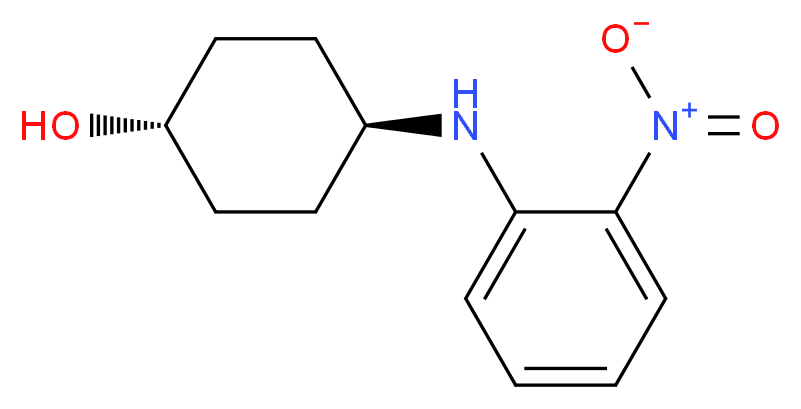 (1R,4R)-4-((2-Nitrophenyl)amino)cyclohexanol_分子结构_CAS_1233954-85-2)