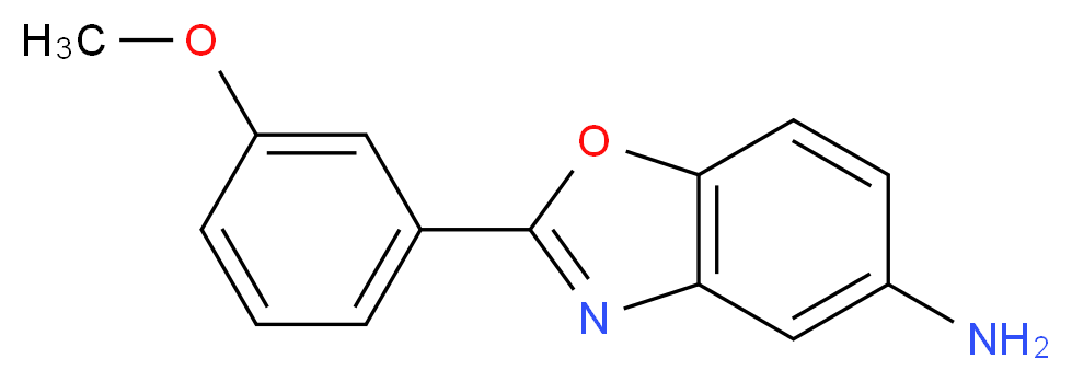 2-(3-methoxyphenyl)-1,3-benzoxazol-5-amine_分子结构_CAS_313527-38-7