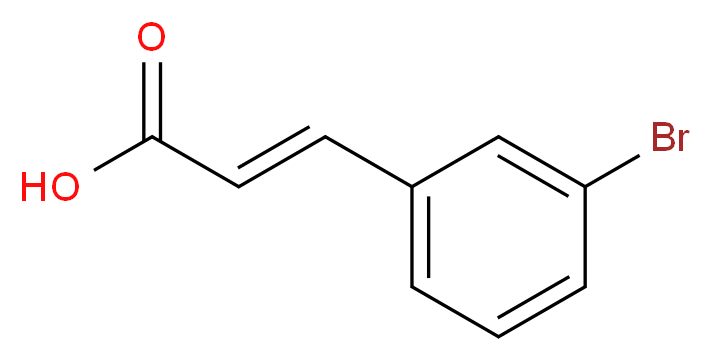 m-BROMO CINNAMIC ACID_分子结构_CAS_32862-97-8)