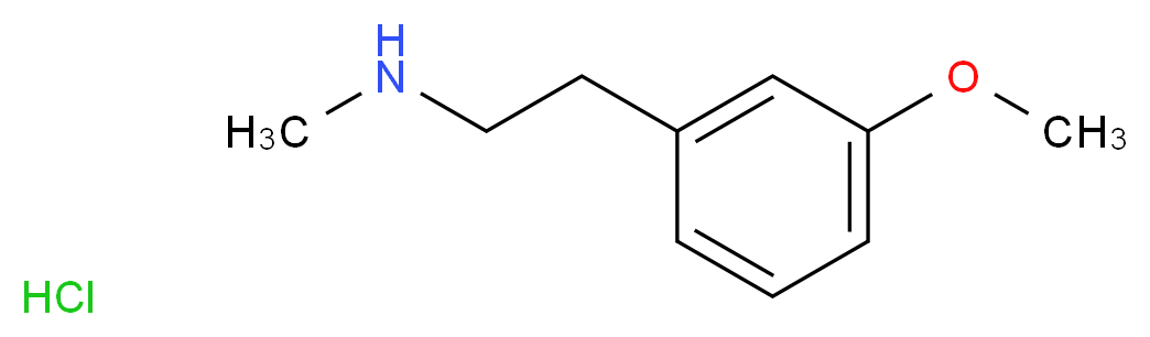 [2-(3-METHOXY-PHENYL)-ETHYL]-METHYL-AMINE HYDROCHLORIDE_分子结构_CAS_53102-69-5)