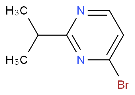 4-bromo-2-(propan-2-yl)pyrimidine_分子结构_CAS_1060813-15-1