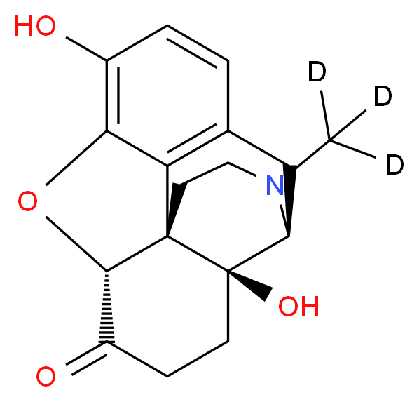 (1S,5S,13R,17S)-10,17-dihydroxy-4-(<sup>2</sup>H<sub>3</sub>)methyl-12-oxa-4-azapentacyclo[9.6.1.0<sup>1</sup>,<sup>1</sup><sup>3</sup>.0<sup>5</sup>,<sup>1</sup><sup>7</sup>.0<sup>7</sup>,<sup>1</sup><sup>8</sup>]octadeca-7(18),8,10-trien-14-one_分子结构_CAS_145225-03-2