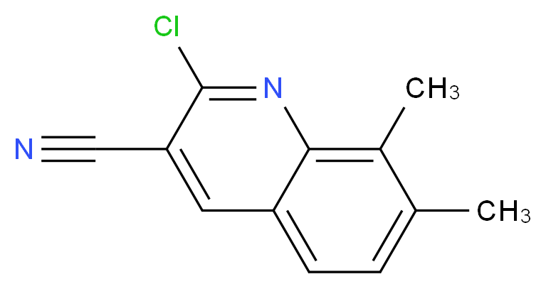 2-Chloro-7,8-dimethyl-quinoline-3-carbonitrile_分子结构_CAS_917746-03-3)