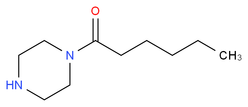 1-(piperazin-1-yl)hexan-1-one_分子结构_CAS_18903-05-4