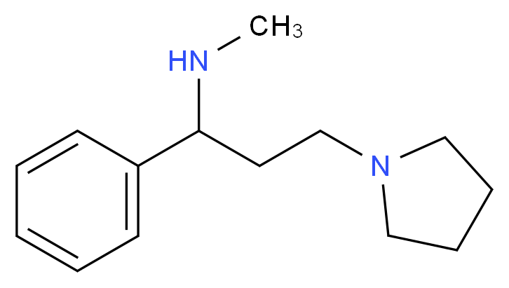 Methyl-(1-phenyl-3-pyrrolidin-1-yl-propyl)-amine_分子结构_CAS_)