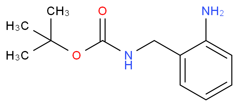 (2-AMinobenzyl)carbaMic acid tert-butyl ester_分子结构_CAS_162046-50-6)