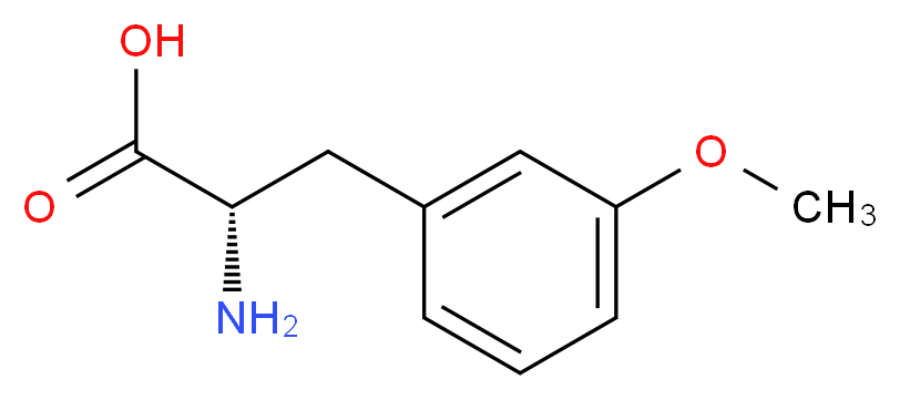 (2S)-2-amino-3-(3-methoxyphenyl)propanoic acid_分子结构_CAS_33879-32-2