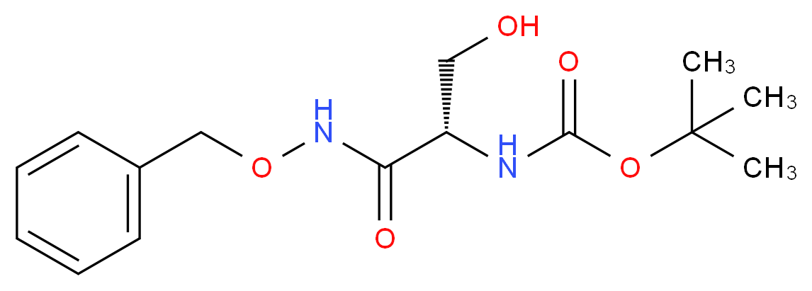 tert-butyl N-[(1S)-1-[(benzyloxy)carbamoyl]-2-hydroxyethyl]carbamate_分子结构_CAS_26048-92-0