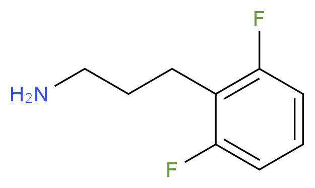 3-(2,6-DIFLUORO-PHENYL)-PROPYLAMINE_分子结构_CAS_401940-05-4)