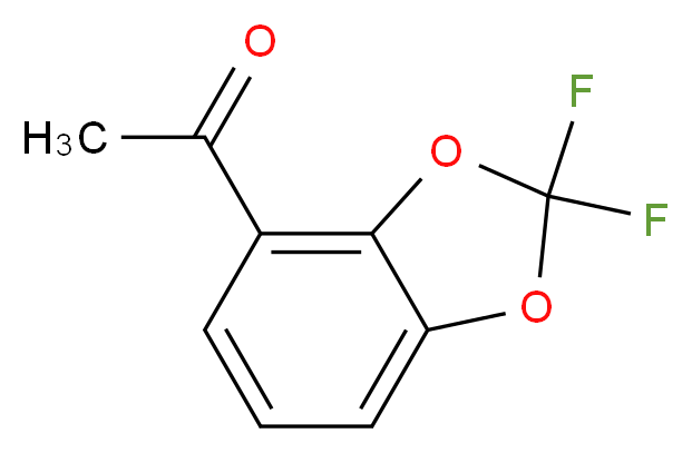 4-Acetyl-2,2-difluoro-1,3-benzodioxole 98%_分子结构_CAS_126120-83-0)