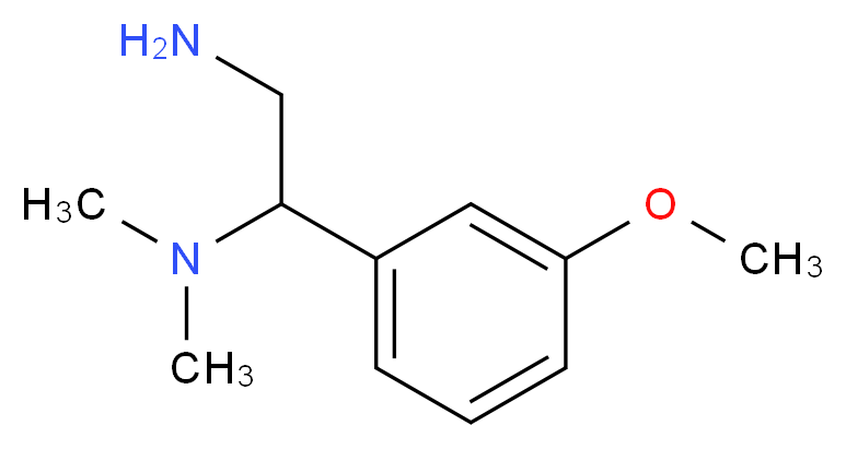 [2-amino-1-(3-methoxyphenyl)ethyl]dimethylamine_分子结构_CAS_855715-34-3