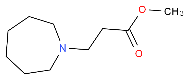 methyl 3-(azepan-1-yl)propanoate_分子结构_CAS_)
