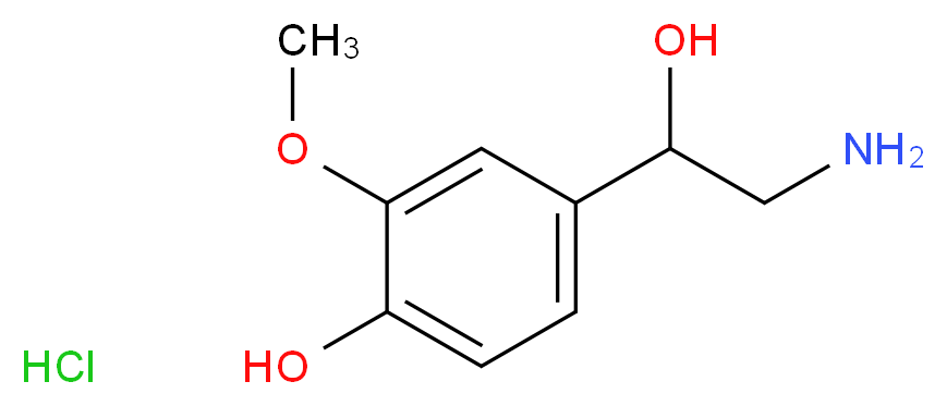 DL-NORMETANEPHRINE HYDROCHLORIDE_分子结构_CAS_1011-74-1)