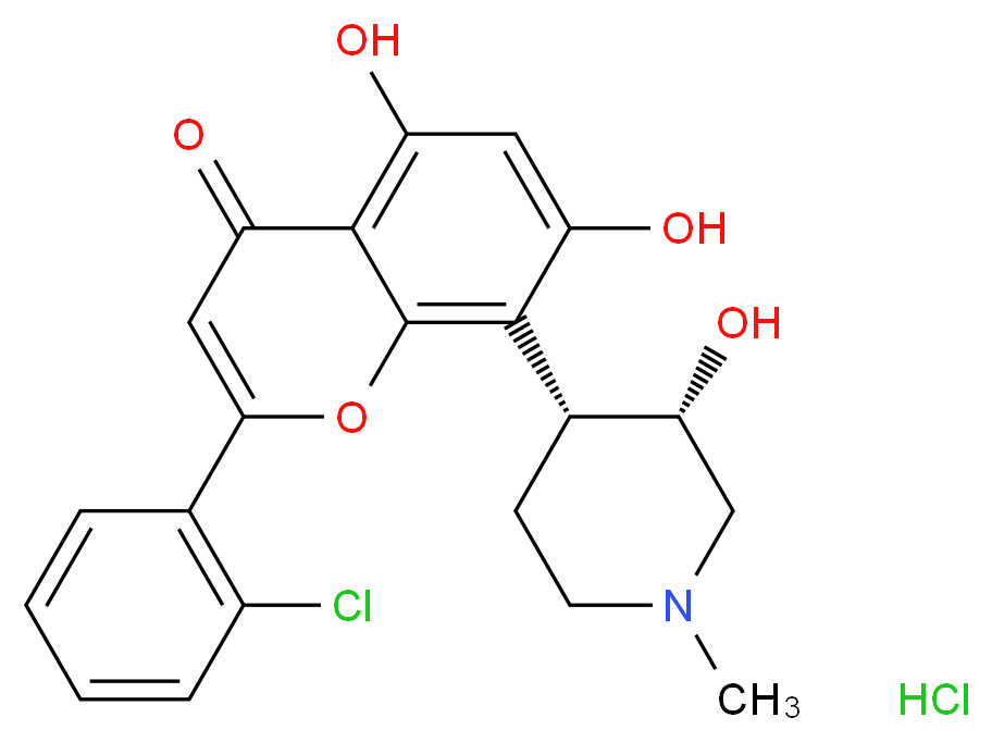 Flavopiridol hydrochloride_分子结构_CAS_131740-09-5)