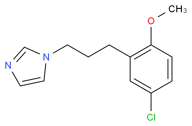 1-[3-(5-chloro-2-methoxyphenyl)propyl]-1H-imidazole_分子结构_CAS_)