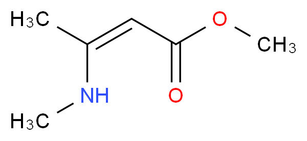 methyl (2Z)-3-(methylamino)but-2-enoate_分子结构_CAS_13412-12-9