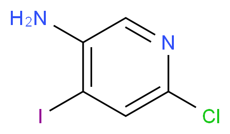 6-chloro-4-iodopyridin-3-amine_分子结构_CAS_351227-42-4